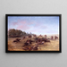 Gruppe des Krieges, die einen Busch durchstöbert - George Catlin — gerahmtes Bild an der Wand