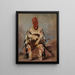 No-wy-ke-sg-gah Derjenige, der gleichzeitig zwei schlägt, ist ein tapferer - George Catlin — gerahmtes Bild an der Wand