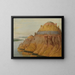 Pittoreske Klippen aus Ton in 1700 Meilen über Saint-Louis - George Catlin — gerahmtes Bild an der Wand