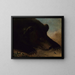 Portraits eines Grizzlybären und einer Maus in Originalgröße - George Catlin — gerahmtes Bild an der Wand