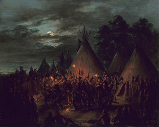 Sioux-Scalp-Tanz - George Catlin — Ansicht des Kunstwerks