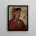 Sh-Me-Ks Sieh den Wolf als Anführer - George Catlin — gerahmtes Bild an der Wand