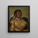 Shacpay, der Sechs-Häuptling der Ojibwés der Ebenen (Kasuskonflikt) - George Catlin — gerahmtes Bild an der Wand