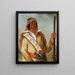 Steeh-Tcha-K-Me-Co Der große König hat Ben Perryman zum Anführer erklärt - George Catlin — gerahmtes Bild an der Wand