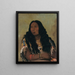Tch-N-Su-Mns-Ka Sand Bar Ehefrau des Händlers François Chardon - George Catlin — gerahmtes Bild an der Wand