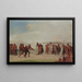 TchungKee, ein Mandan-Spiel, das mit einem Ring und einem Stock gespielt wird - George Catlin — gerahmtes Bild an der Wand