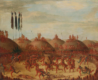 La dernière course, Zeremonie Mandan OkeePa - George Catlin — Ansicht des Kunstwerks