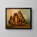 Zwei Comanchen-Mädchen - George Catlin — gerahmtes Bild an der Wand
