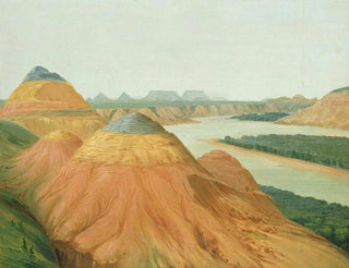 Ansicht im großen Bogen des Ober-Missouri - George Catlin — Ansicht des Kunstwerks