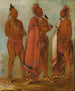 WaMshEeSheek Celui qui enlève WaChshUk War MinkChsk Drei distinguierte junge Männer - George Catlin — Ansicht des Kunstwerks