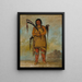 WhChees un Brave - George Catlin — gerahmtes Bild an der Wand