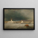Hafen bei Sturm - George Chambers — gerahmtes Bild an der Wand