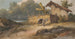 Eine Hütte am Flussufer mit einer Kuh in Bengalen - George Chinnery — Ansicht des Kunstwerks