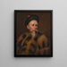 Portrait eines Händlers aus Hongkong in Winterkleidung - George Chinnery — gerahmtes Bild an der Wand