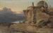 Ruinen eines Tempels bei Sonnenuntergang - George Chinnery — Ansicht des Kunstwerks