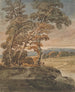 Bäume auf einem Weg am Hang des Hügels - George Chinnery — Ansicht des Kunstwerks