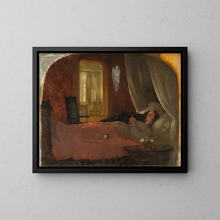 Der letzte Schlaf - George Cochran Lambdin — gerahmtes Bild an der Wand