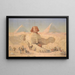Der Sphinx - George E Raum — gerahmtes Bild an der Wand