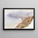 Bucht bei Nevin, Wales - George Elbert Burr — gerahmtes Bild an der Wand