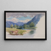 La Conway près de Llanrwst, Pays de Galles - George Elbert Burr — gerahmtes Bild an der Wand