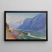 Der Rhône vom Weg nach Salvari, Schweiz - George Elbert Burr — gerahmtes Bild an der Wand