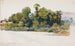 La Wye am Wilton-Schloss, Wales - George Elbert Burr — Ansicht des Kunstwerks