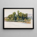 La Wye am Wilton-Schloss, Wales - George Elbert Burr — gerahmtes Bild an der Wand
