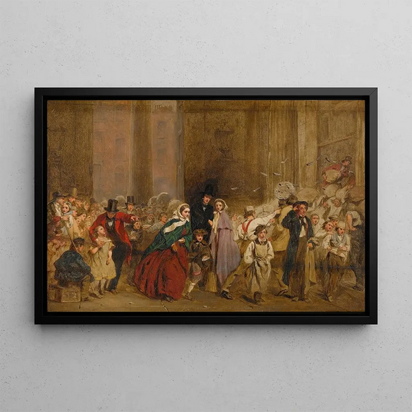 George Elgar Hicks - Sketch For The General Post Office One Minute To Six.webp