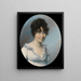Eine Dame der Familie Blunt - George Engleheart — gerahmtes Bild an der Wand