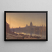 Saint Paul vom Southwark bei Sonnenuntergang - George Fennell Robson — gerahmtes Bild an der Wand