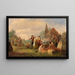 Die Waisen des Dorfes - George Francis Mulvany — gerahmtes Bild an der Wand