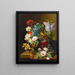 Vase de fleurs - George Frederik Ziesel — gerahmtes Bild an der Wand