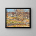 Bauernhof und Zaun aus Stein - George Gardner Symons — gerahmtes Bild an der Wand