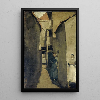 George Hendrik Breitner - Neighborhood Street in The Hague or Scheveningen.webp