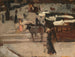 Tramways à chevaux et figures sur une place - George Hendrik Breitner — Ansicht des Kunstwerks