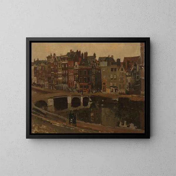 Le Rokin Amsterdam - George Hendrik Breitner — gerahmtes Bild an der Wand