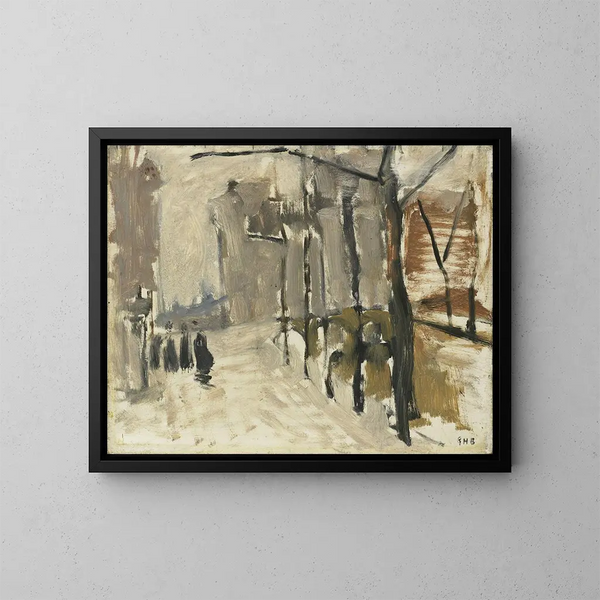 Ansicht in Den Haag - George Hendrik Breitner — gerahmtes Bild an der Wand