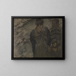 Winter - George Hendrik Breitner — gerahmtes Bild an der Wand