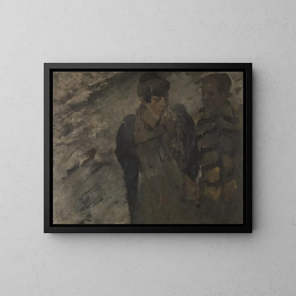 Winter - George Hendrik Breitner — gerahmtes Bild an der Wand