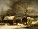 Winterlandschaft in New Haven, Connecticut - George Henry Durrie — Ansicht des Kunstwerks
