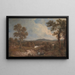 Landschaft mit Figuren im Vordergrund - George Howland Beaumont — gerahmtes Bild an der Wand