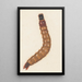 Aquarell entomologisch Pl088 - George Hudson — gerahmtes Bild an der Wand