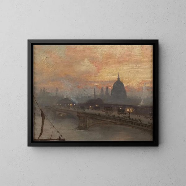 Pont des Frères Noirs au petit matin - George Hyde Pownall — gerahmtes Bild an der Wand