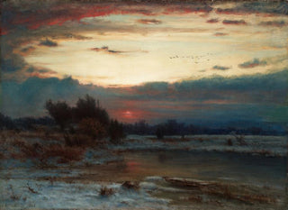Ein Winterhimmel - George Inness — Ansicht des Kunstwerks