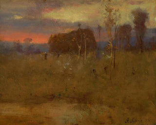 Lichter des Abends auf der Wiese - George Inness — Ansicht des Kunstwerks