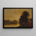 Herbstwiesen - George Inness — gerahmtes Bild an der Wand