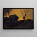Abend in Medfield, Massachusetts - George Inness — gerahmtes Bild an der Wand