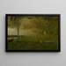 Landschaft mit Vieh im Sturm - George Inness — gerahmtes Bild an der Wand
