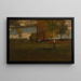 in der Nähe des Dorfes im Oktober - George Inness — gerahmtes Bild an der Wand