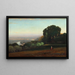 Ansicht des Tibers bei Perugia - George Inness — gerahmtes Bild an der Wand